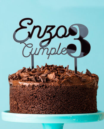 Cake Topper Cumpleaños Edad