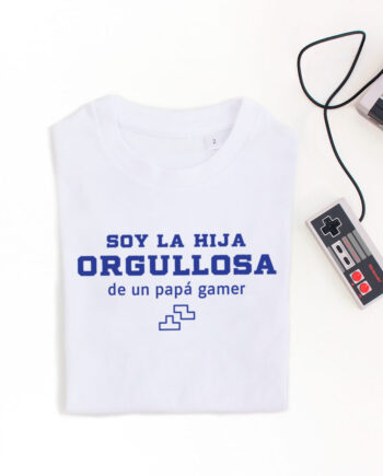 Camiseta Hij@ de Papá Gamer