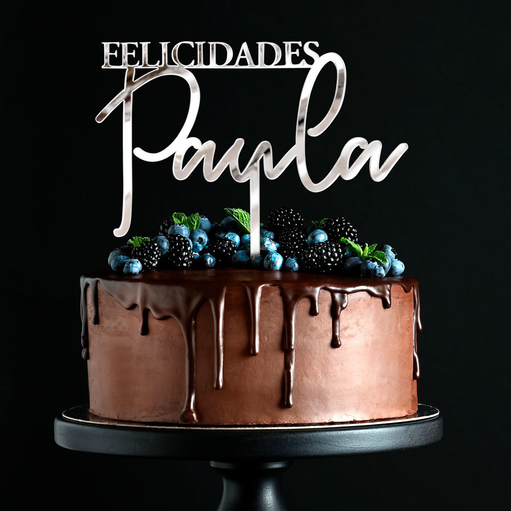 Cake Topper Felicidades, la guinda del pastel para tus celebraciones