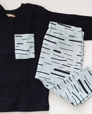 Conjunto Camiseta manga larga + Pantalón stripes