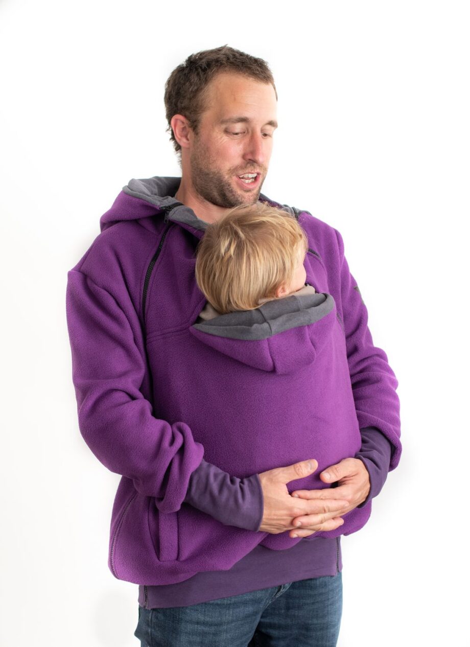 Abrigo porteo, embarazo y estándar lila + insertable