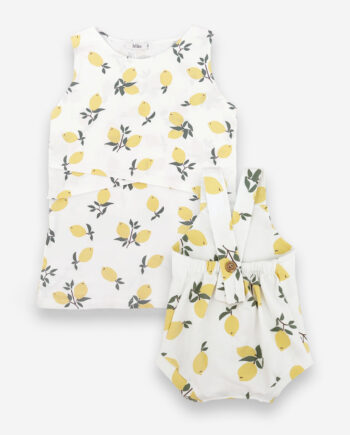 PACK ROMPER + TOP LACTANCIA LIMONES